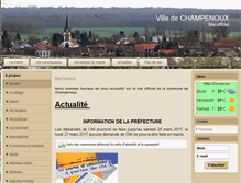 Tablet Screenshot of champenoux.com